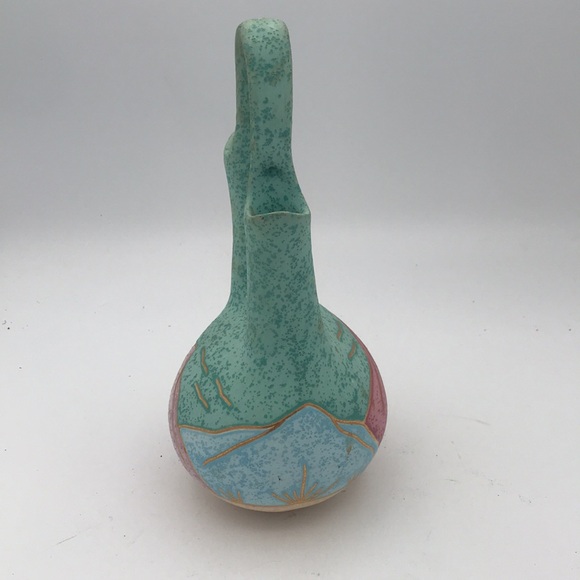 VTG Native American Navajo Wedding Vase Signed & Handpainted - Picture 4 of 5